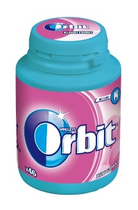 Ružové žuvanie Orbit Bubblemint v novej dóze a vždy po ruke