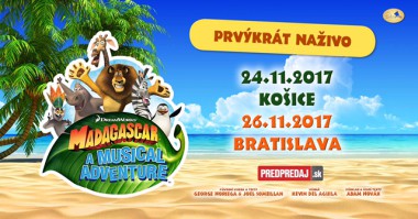 Detský muzikál MADAGASKAR v novembri v Košiciach a Bratislave!